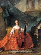 Jean Marc Nattier Madame Henriette playing the Gamba Spain oil painting artist